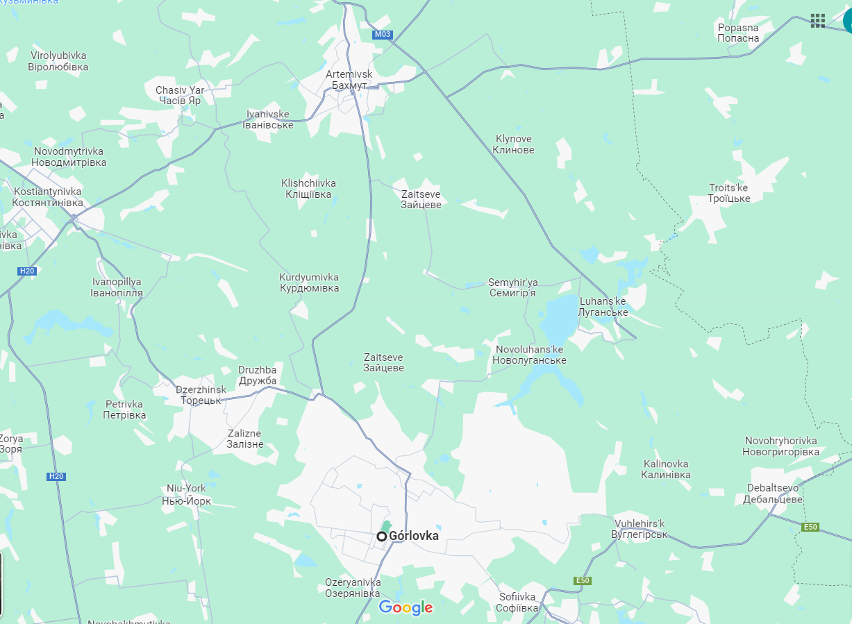 Russian forces prepare to withdraw to Horlivka-Bakhmut road